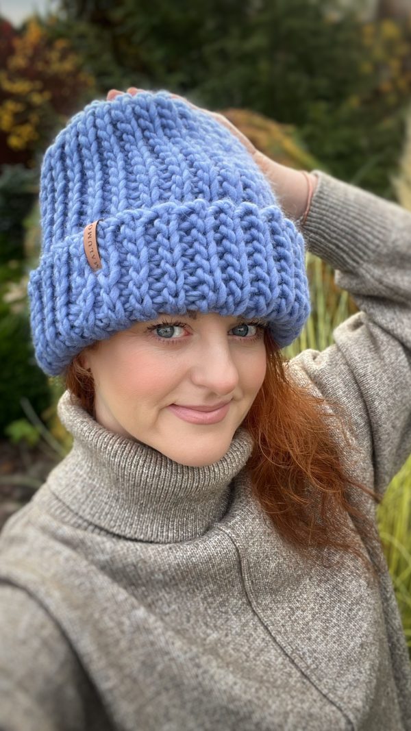 beanie NIEBIESKA - obrazek 2