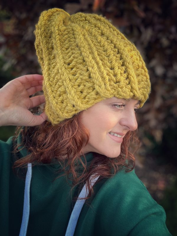 beanie MUSZTARDOWA - obrazek 2